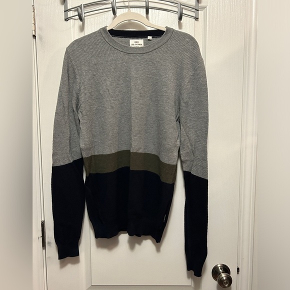 Ben Sherman Men’s Medium Crewneck Colorblock Sweater classic preppy - Picture 1 of 11